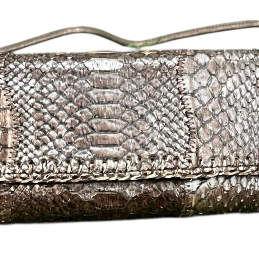 Carlis Falchi Snakeskin Wristlet Handbag - Picture 2 of 14